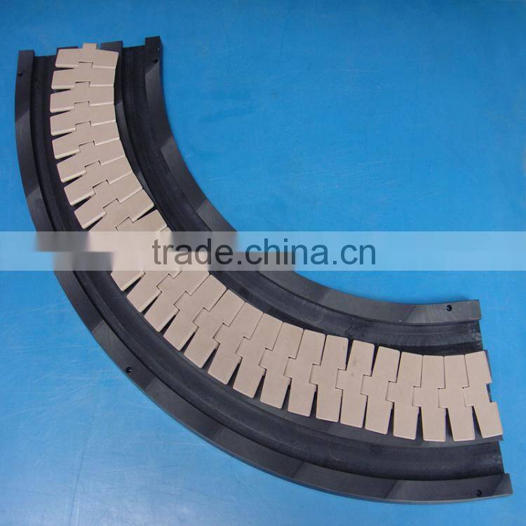 Custom conveyor sliding guide rails extruding plastic uhmw-pe nylon hdpe corner chain track rail