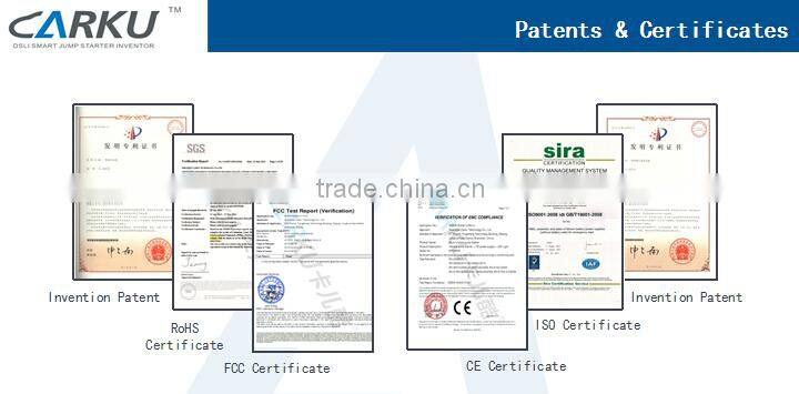 6000mAh auto mini car jump starter with USB charge cable