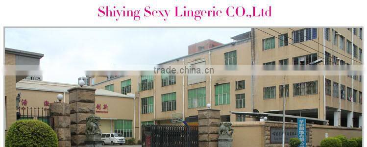 High Quality Wholesale Apricot Sheer Mesh Steel Boned Lovely Girl Underwear