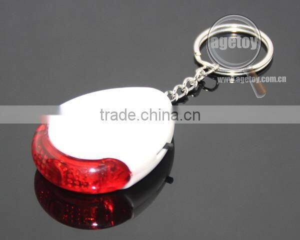 Promotional High Quality Anti-Lost Finder Sensor Alarm Whistle LED Light Electric Keychain Keyfinder