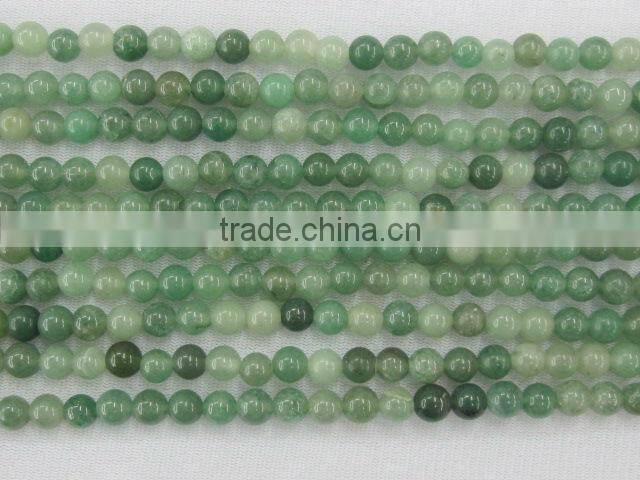 Assorted Natural Gemstone Natural Green Round Beads Loose Gemstone Decoration Round Beads Strings Good Quality