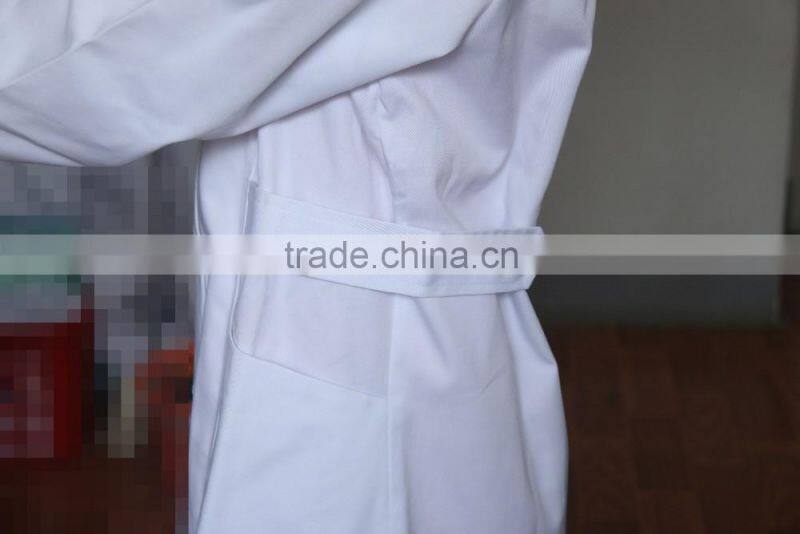 White Short Sleeve 100% Cotton Lab Coat