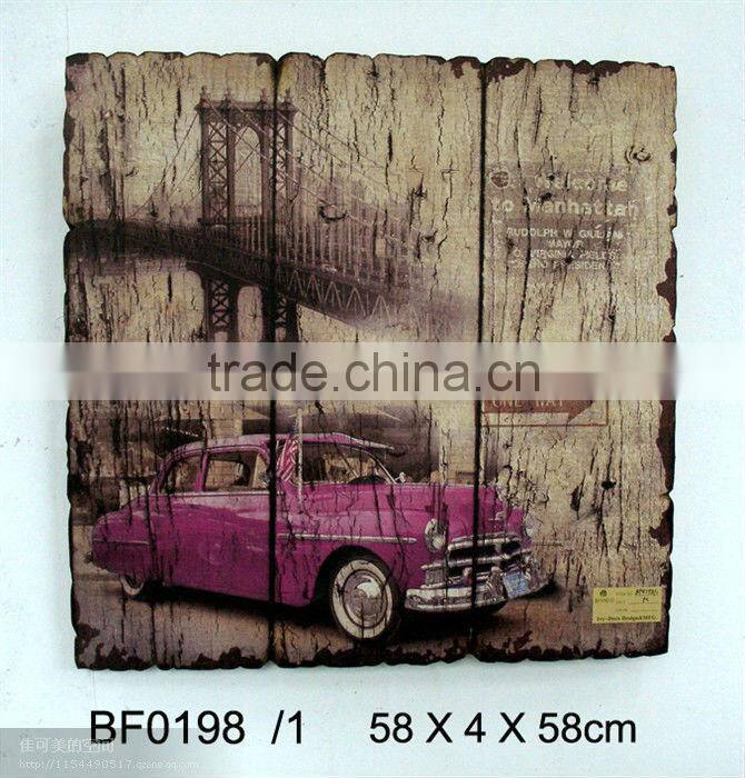 Antique decorative MDF wooden wall plaques for living room