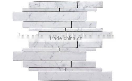 High Quality White Marble Carrara White Mosaic for Interior Decoration