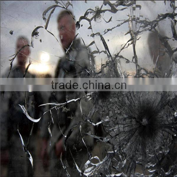 self adhesive security film for window glass, good protection film, explosion proof film.