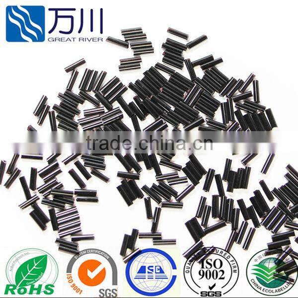 2014 Fashion Glowing Wholesale Silver Curved Tube Beads for Dress and Bag