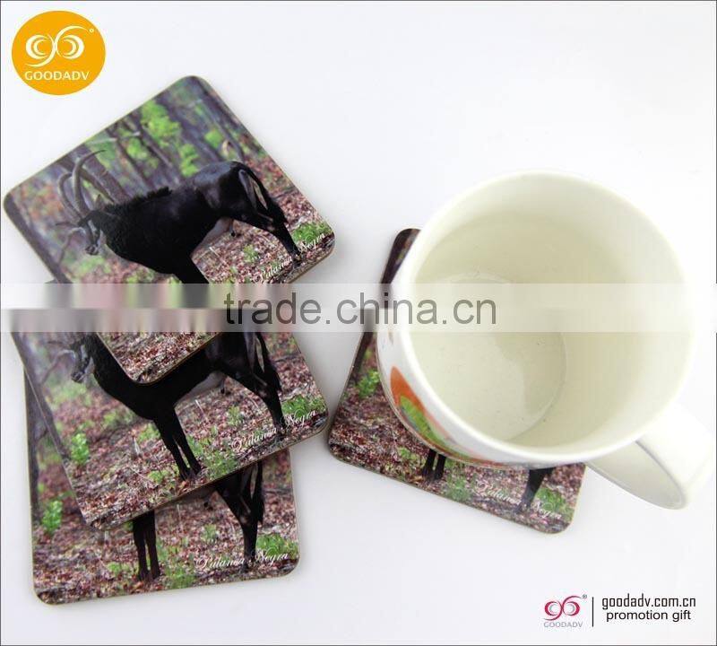 Customized promotional gifts blank mdf sublimation coasters placemats
