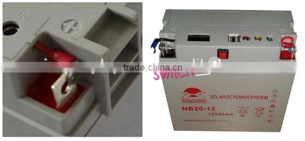 DC power supply 12v 20ah solar rechargeable battery Factory