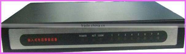 New 8 Line Voice Telephone Recorder/phone chip Recorder Voice logger