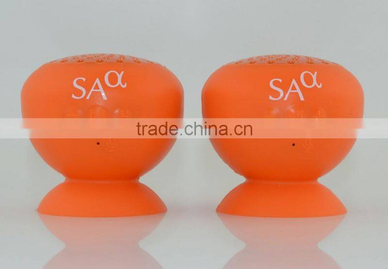 Wholesale Mini Wired Silicon Suction Cup Speaker with Lithium batteries