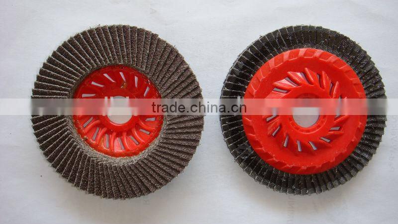 4inch high quality flap disc with plastic backing manufacturer