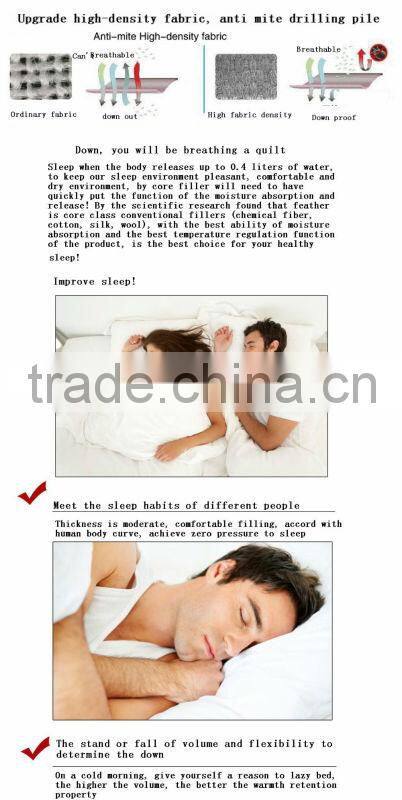 2015 Peach Colored Goose Feather Down Comforter Sets