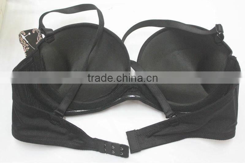 Female Strapless Silicon Elastane Double Push Up Bra