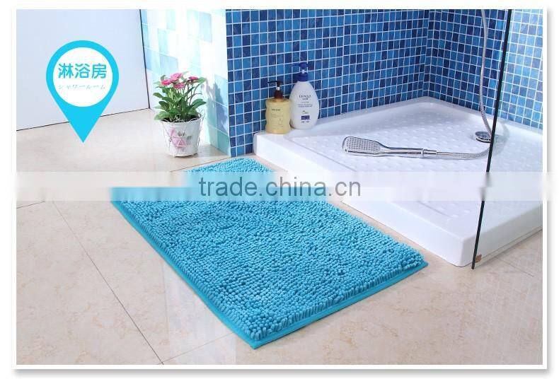 Bedroom Floor round Chenille Carpet, Kitchen Bath Rug Mat, Door mat, Room Pad
