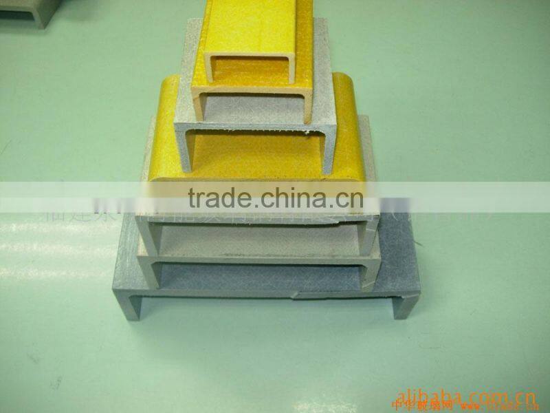 Frp channel/fiberglass beam/ high strength pultruded FRP GRP fiberglass I channel,C channel for pig(professional manufacturer)
