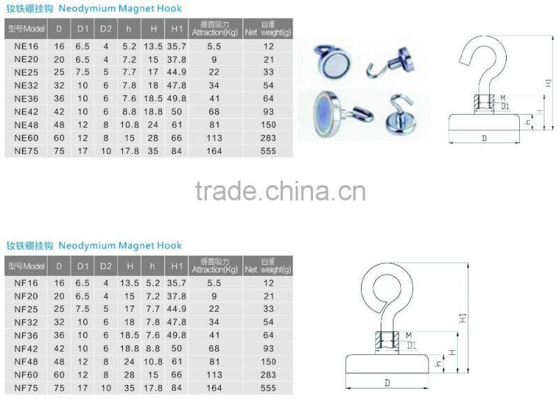 Strong Magnetic Pot,Neodymium Magnetic Cup, magnet screw hole