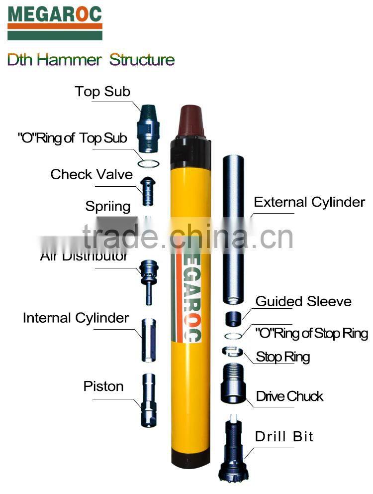 Mining drill dth rock hammer tools
