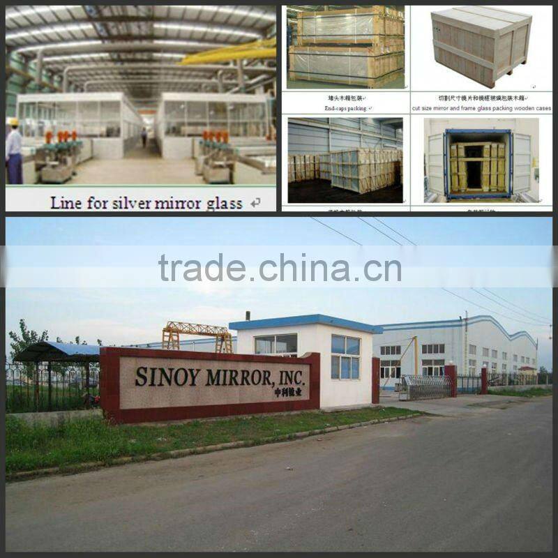 3mm 4mm 5mm Wholesaler sale Ultral Clear Frameless bath mirrors glass