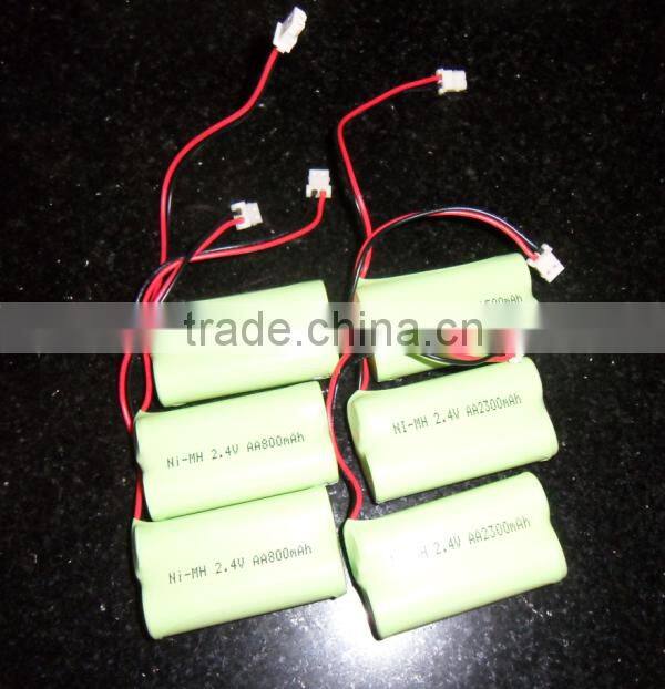 2.4v ni-mh rechargeable battery aa 2300mah