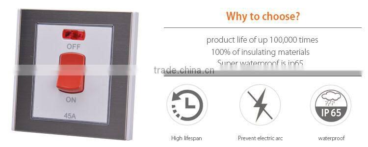 Warranty 10 years 45A wall lights with switch