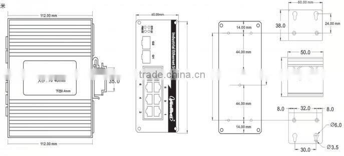 IP30 IP40 High Power POE Managed/unmanaged Industrial PoE Switch for 4POE