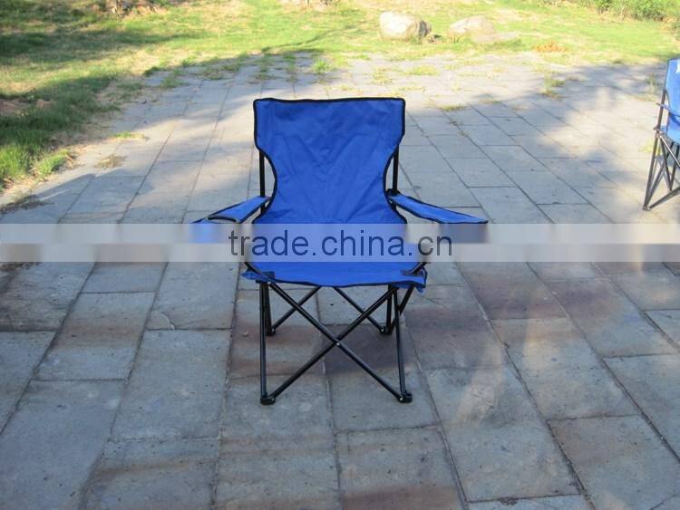 Portable folding 600 D PVC/PE Oxford Nylon Outdoor camping picnic beach foldable chair with carry bag on arm