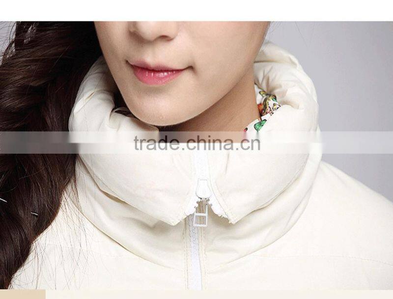 Factory price down coat fabric woman jacket winter