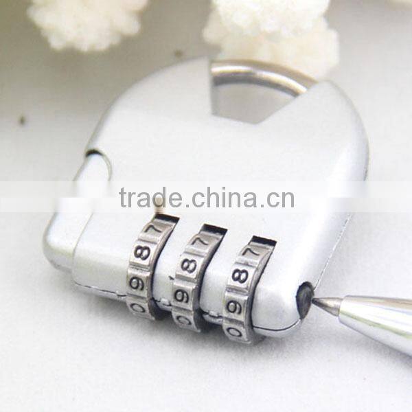 product 2014 safe travel luggage 3-dial combination lock