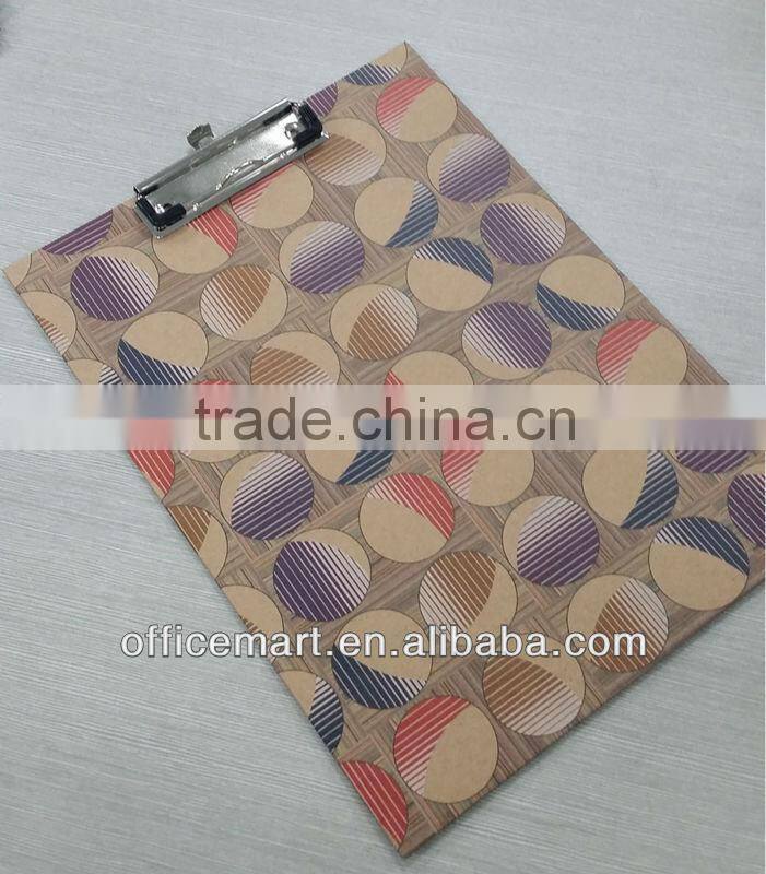2.2 mm thickness a4 kraft paper clipboard