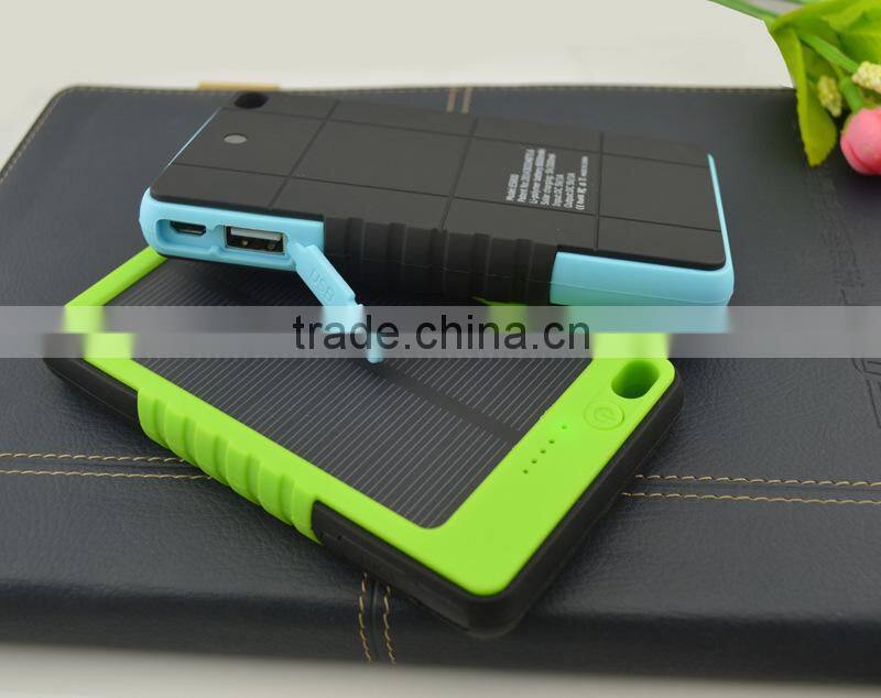 2015 new innovative high quality monocrystalline portable LED indicator slim mini portable solar panel charger