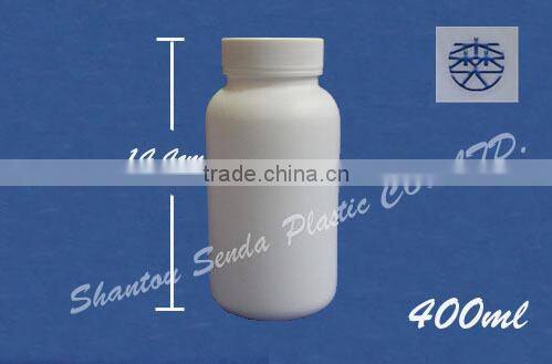 400ML wide mouth bottle with screw cap/empty plastic capsule container
