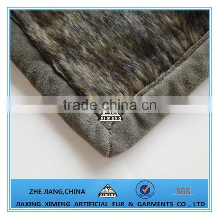 dark brown faux fur blanket factory china for sofa