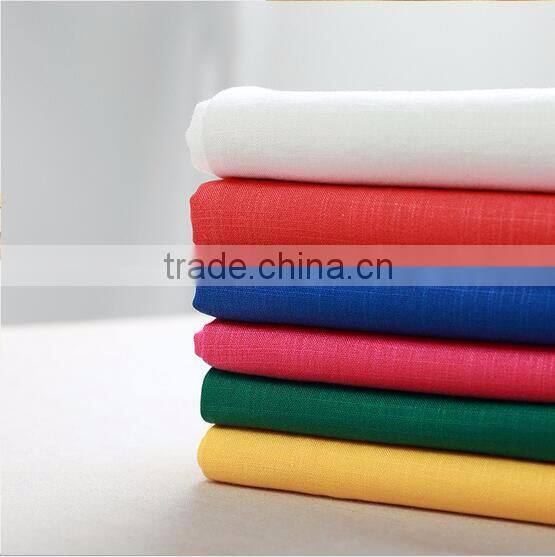 Thin type check flaxon fabric for dress and shirt