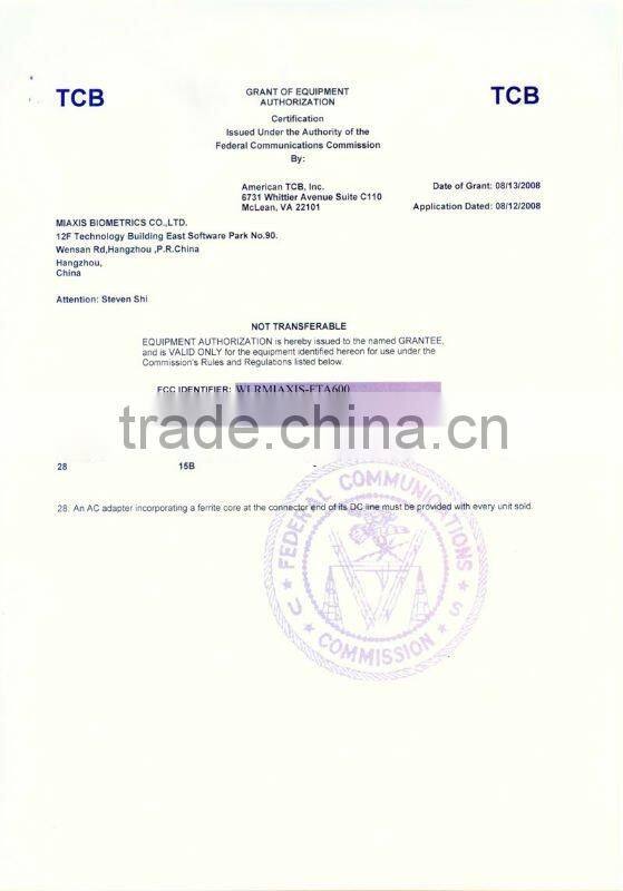 FT-2B Portable Fingerprint Scanner for Computer or MCU