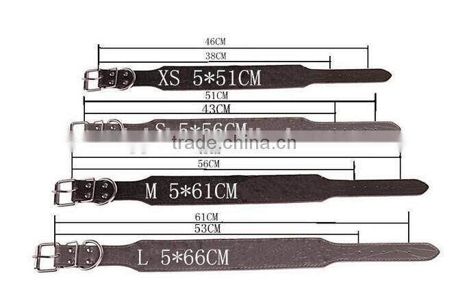 High quality pet dog collar pet collar factory dog collar genuine leather