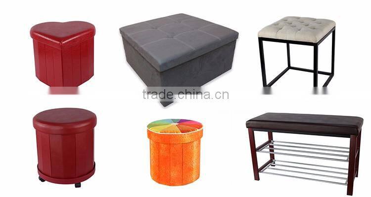 2 Seaters Soft Cover Folding Storage Bench