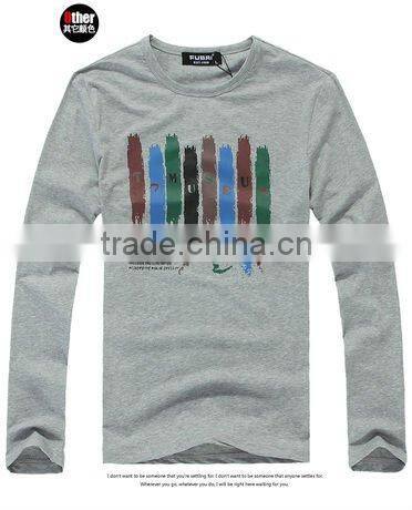 2012 latest men's long sleeve cotton t shirts for men