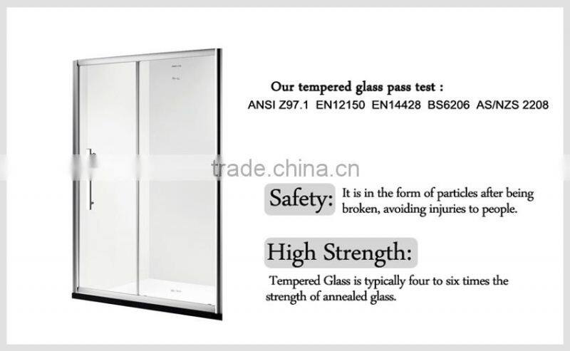 rectangle tempered glass shower enclosure bathroom shower cabin with frame aluminium alloy
