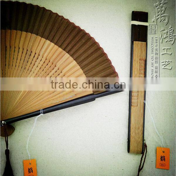 Paint high-grade silk wholesale silk folding fan Zhushan best male fan folding fan Chinese wind WDF001