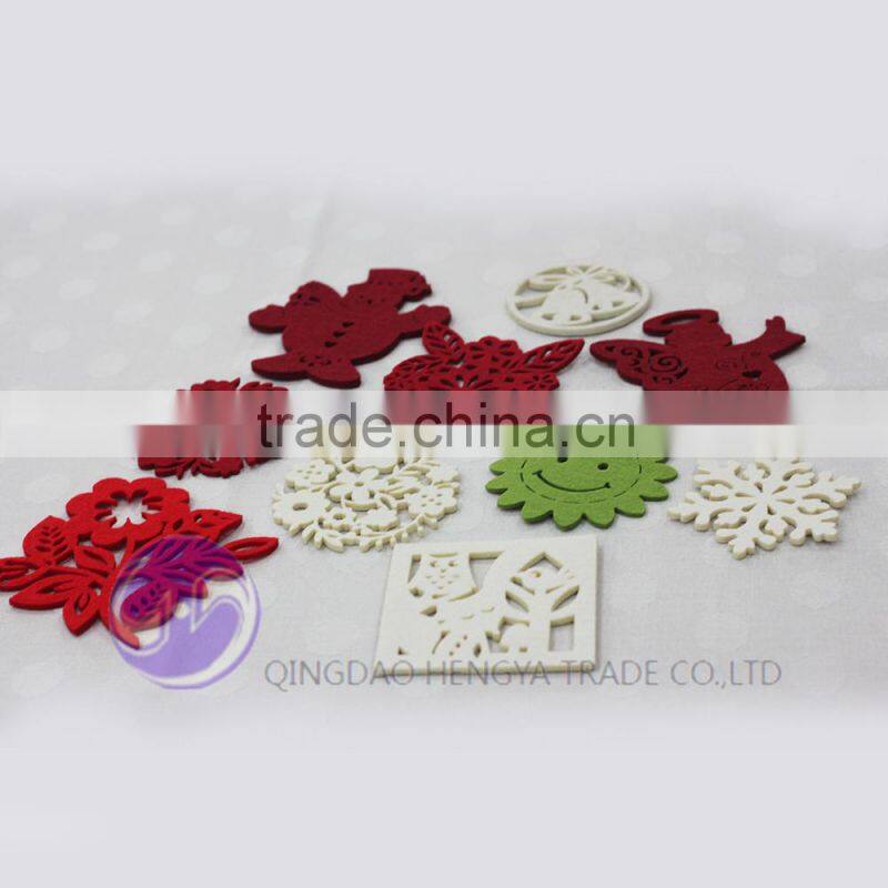 alibaba china wholesale Die Cut Laser Cut Felt tea cup coaster