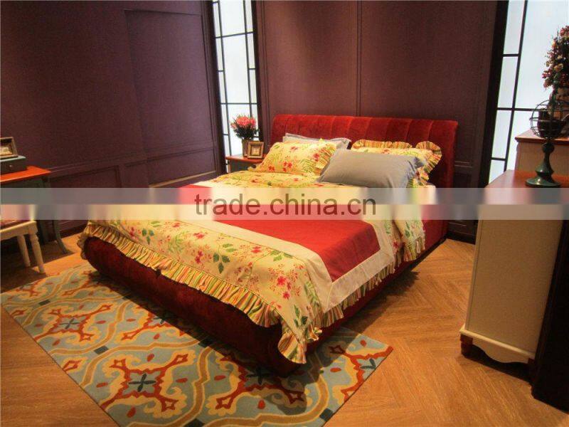 China professional classical fabric bed