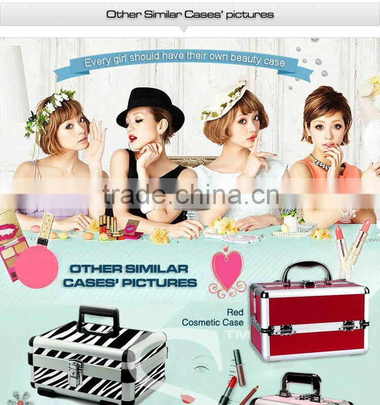 Aluminum Make up Trolley Case