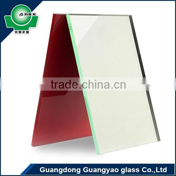 GYNH high quality decoration 5mm 6mm pink tinted sheet glass prices mirror