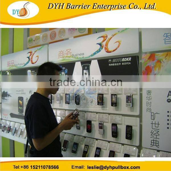 Display Merchandise Recoilers,plastic retractable anti-theft pull box,phone anti-theft pull box