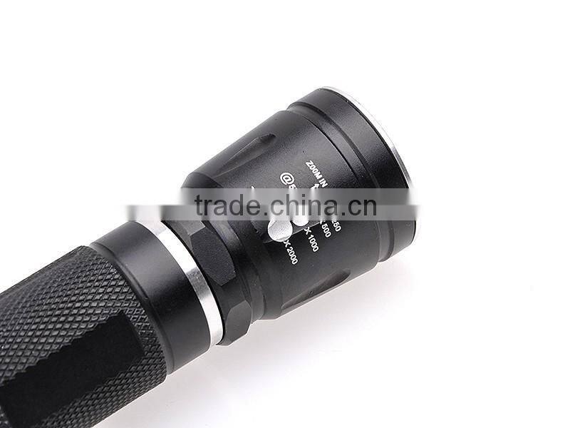 Zoom Focusing Q5 LED Flashlight for Hunting Hot selling