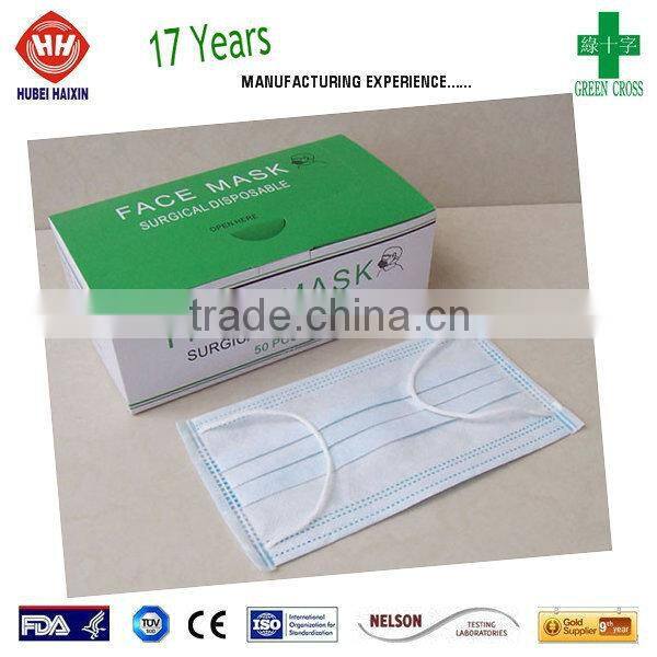 Disposable SURGICAL FACE MASK BFE99% CE FDA