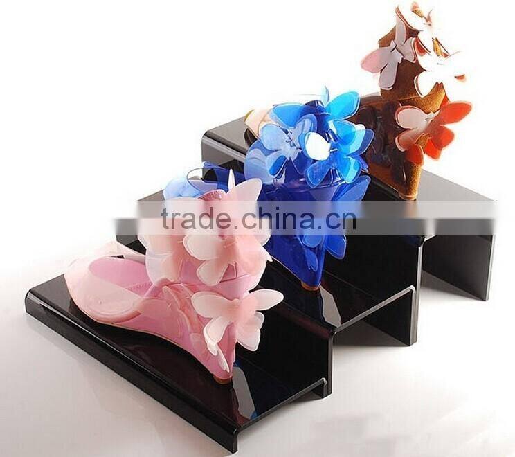 JLP customized acrylic shoe display stand,wholesale acrylic shoe display stand