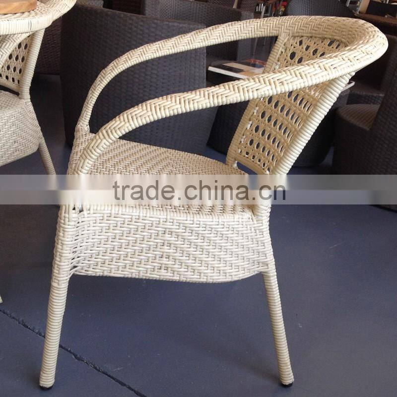 aluminum outdoor furniture comfortable handmade rattan wicker balcony set YPS005
