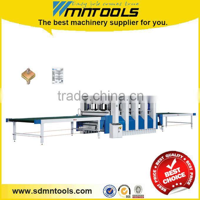 Throughfeed press , Veneer laminating hot press machine