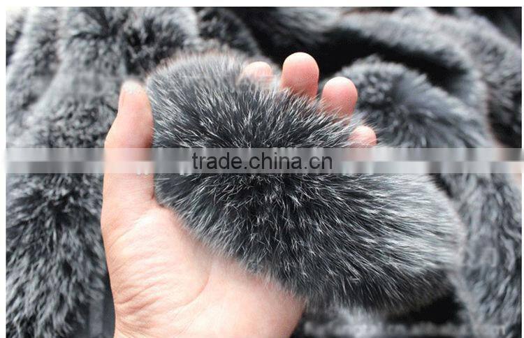 Natural Color Silver Fox Trimming / Silver Fox For Collar / Fox Fur Trim